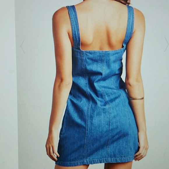Denim blue button up dress - Picture 6 of 8